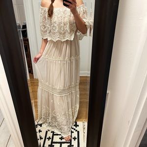 Boho Lace Maxi Dress.